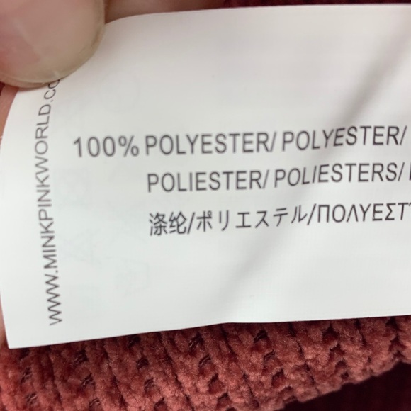 NWT MINKPINK Whole Hearted Cropped Sweater Masala - Picture 4 of 4